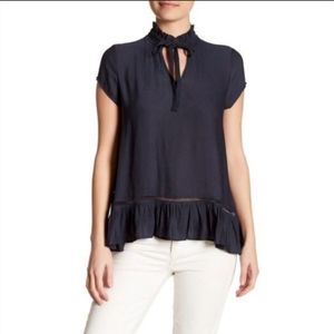 Nordstrom Ruffle Hem Blouse